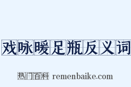 戏咏暖足瓶反义词是什么意思的图片